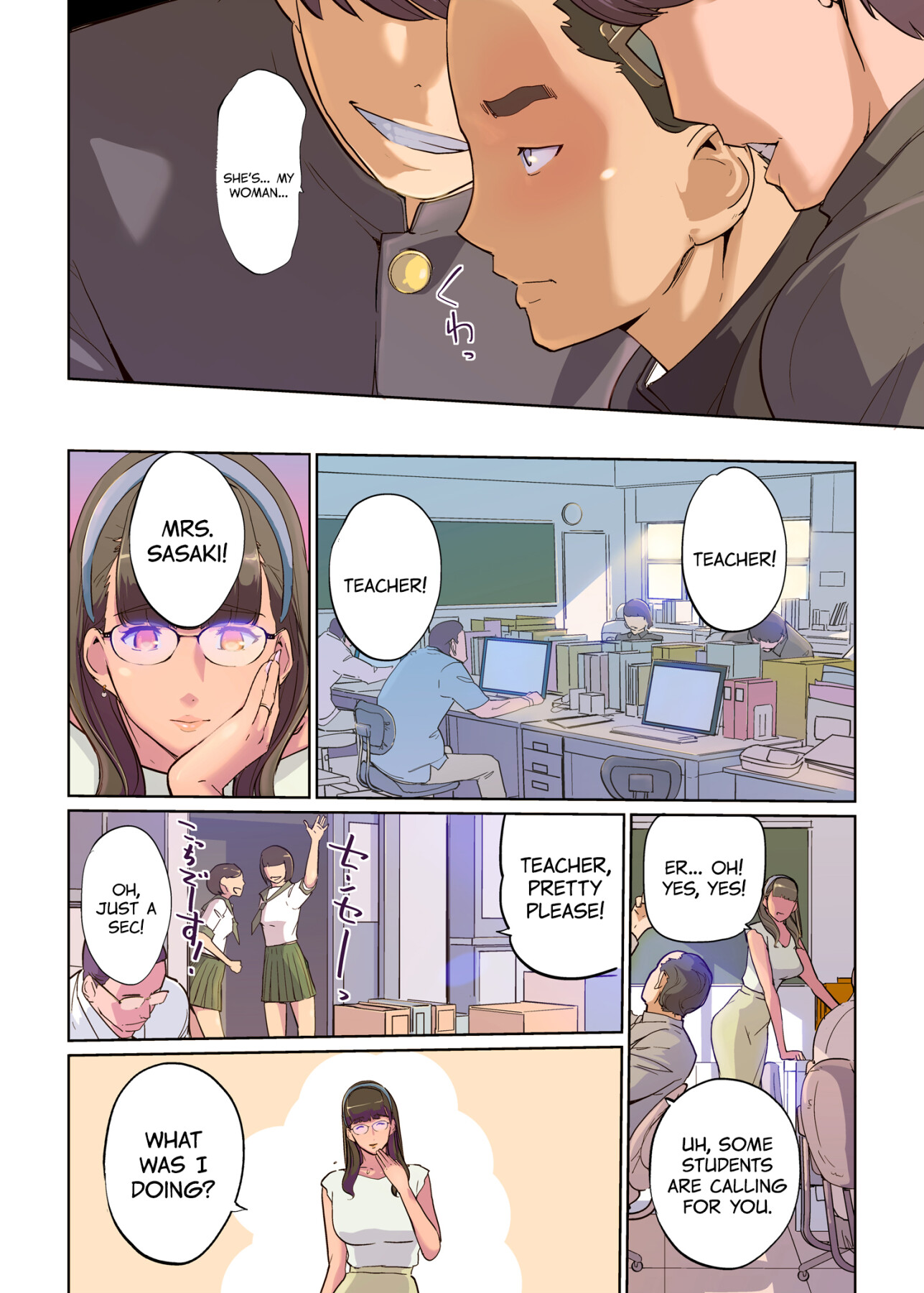 Hentai Manga Comic-SEX, classroom, male student and female teacher-Read-12